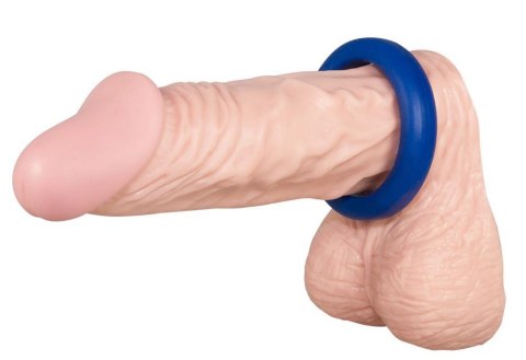 3 blue silicone rings