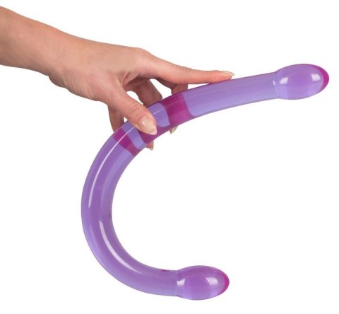 Silikonowe długie podwójne giętkie dildo 44 cm