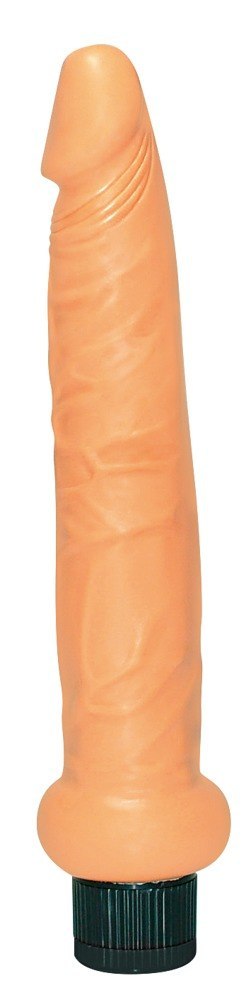 Wąski wibrator analny waginalny członek penis 19cm