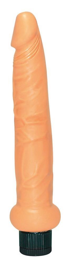 Wąski wibrator analny waginalny członek penis 19cm