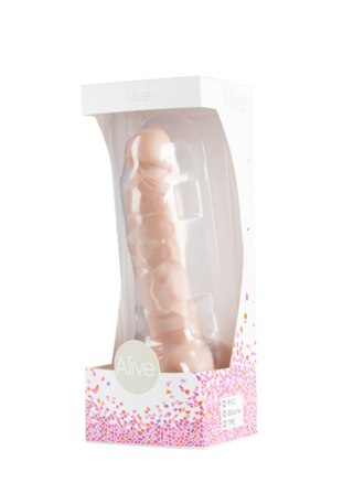 Członek penis dildo żyły jądra przyssawka sex 18cm