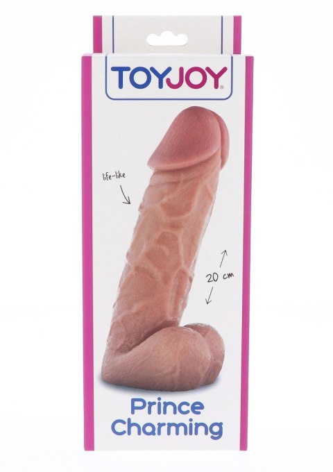 Wielki żylasty realistyczny penis z jądrami 20 cm Wielki żylasty realistyczny penis z jądrami 20 cm
