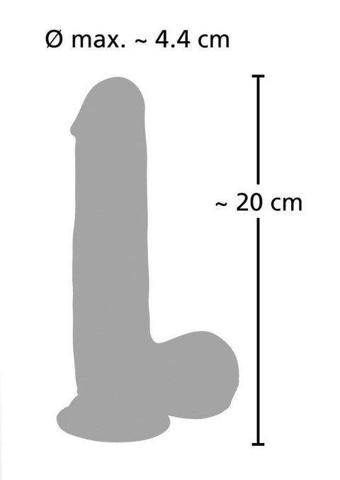 Wibrator jak penis pulsujący przyssawka 20cm 8tryb