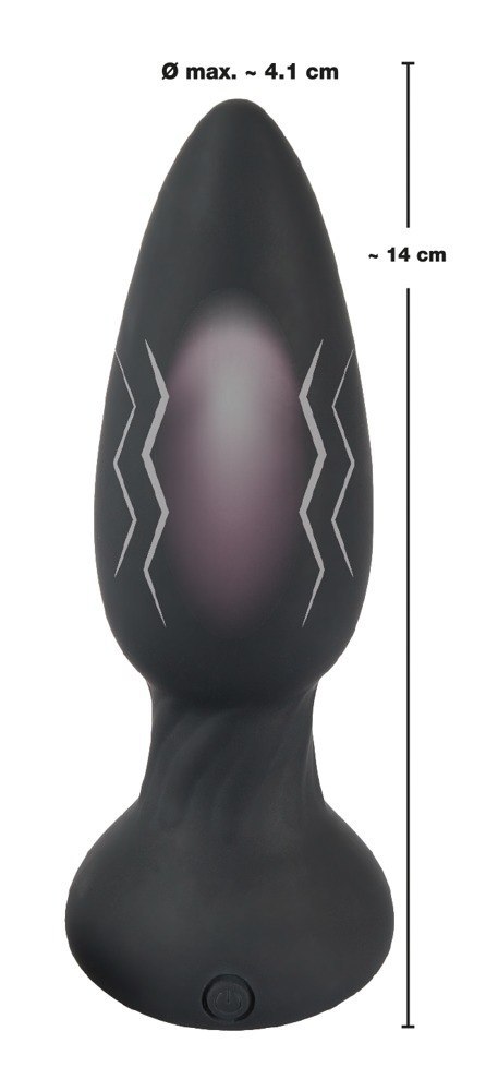 Wibrujący korek analny silikonowa zatyczka 14 cm