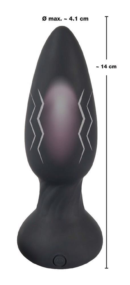 Wibrujący korek analny silikonowa zatyczka 14 cm