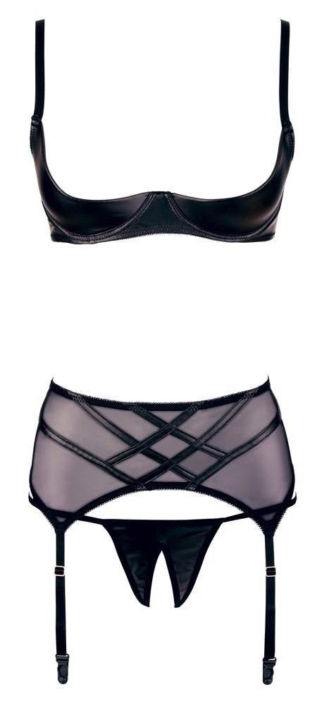 Shelf Bra Suspender Set 80C/L