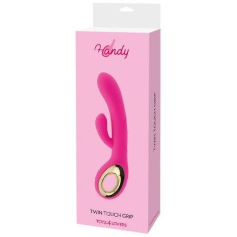 Wibrator- Vibratore rabbit handy two touch grip pink Wibrator- Vibratore rabbit handy two touch grip pink