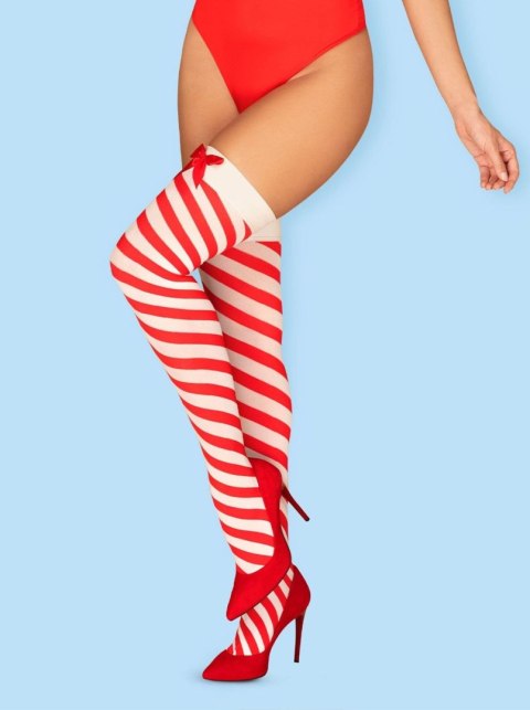 Bielizna-Kissmas pończochy czerwone L/XL Bielizna-Kissmas pończochy czerwone L/XL