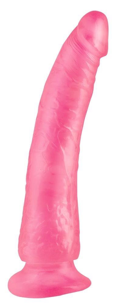 Różowe silikonowe żylaste dildo przyssawka 17,5cm Różowe silikonowe żylaste dildo przyssawka 17,5cm