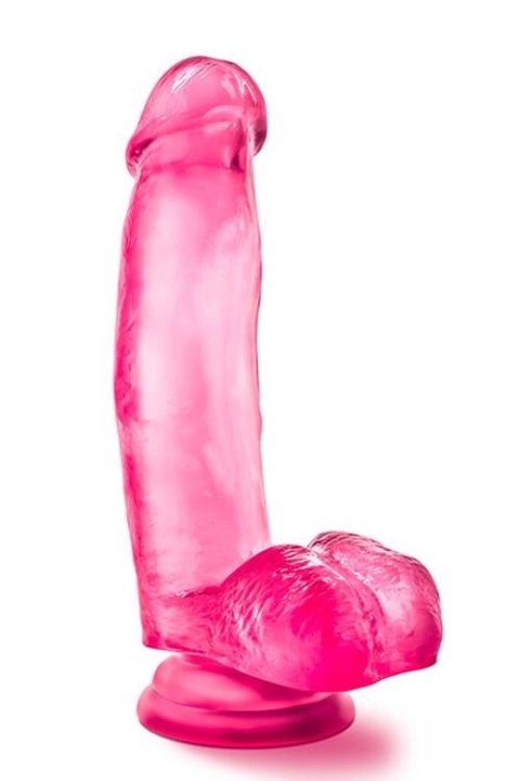 Różowe dildo grube z żyłkami mocną przyssawka 18cm Różowe dildo grube z żyłkami mocną przyssawka 18cm