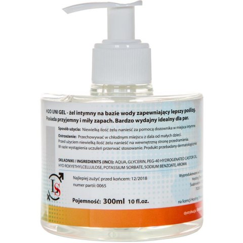 Uniwersalny wodny żel nawilżający lubrykant 300ml Uniwersalny wodny żel nawilżający lubrykant 300ml