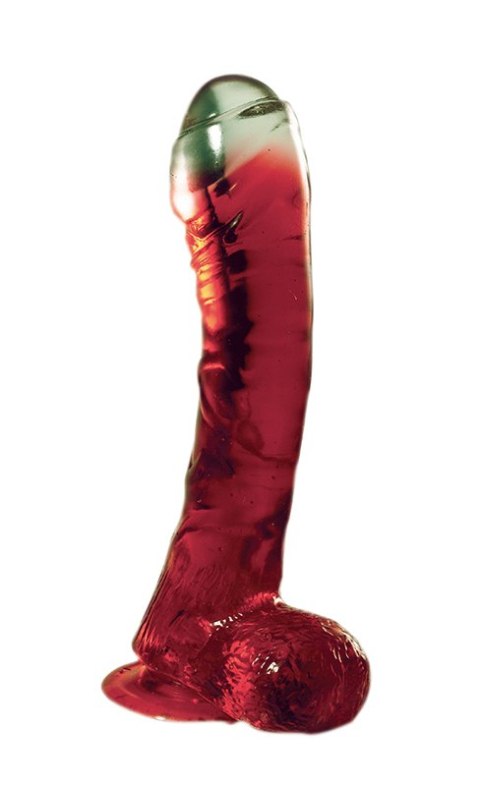 Żelowy penis z przyssawką jądrami realistyczny 16c Żelowy penis z przyssawką jądrami realistyczny 16c