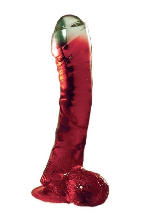 Żelowy penis z przyssawką jądrami realistyczny 16c Żelowy penis z przyssawką jądrami realistyczny 16c
