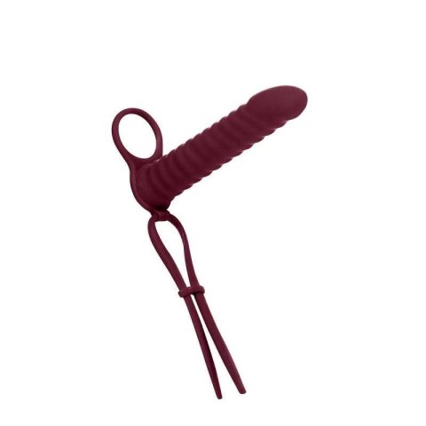 Dildo z pierścieniem do podwójnej penetracji 16 cm Dildo z pierścieniem do podwójnej penetracji 16 cm