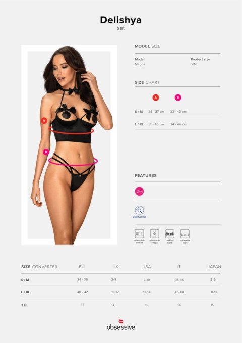 Sex komplet półgorset stringi choker delishya l/xl