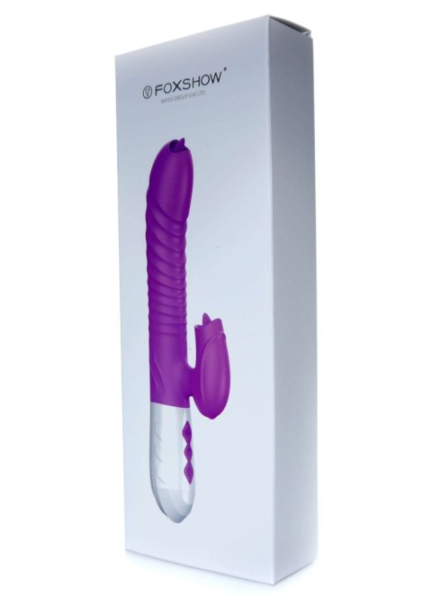 Wibrator króliczek masażer posuw podgrzewany 22cm