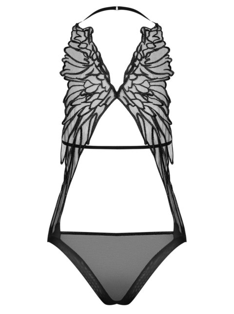 Erotyczne czarne body z siateczki sex alifini l/xl