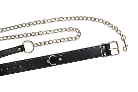 Obroża z łańcuszkiem smyczą zestaw bdsm bondage Obroża z łańcuszkiem smyczą zestaw bdsm bondage