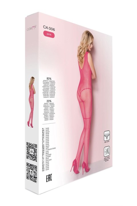 Zmysłowy bodystocking dziurka w kroku dekolt róż Zmysłowy bodystocking dziurka w kroku dekolt róż