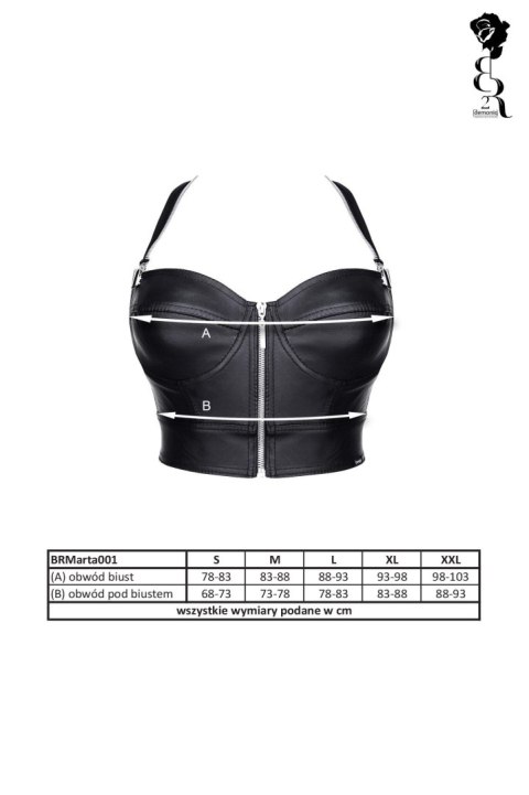 Bielizna - BRMARTA001 top czarny rozmiar XL