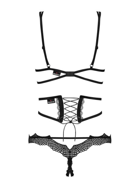 Komplet stanik pas stringi obsessive bravelle l/xl