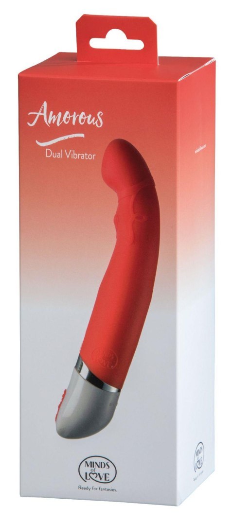 MINDS of LOVE Amorous Dual Vibrator red MINDS of LOVE Amorous Dual Vibrator red