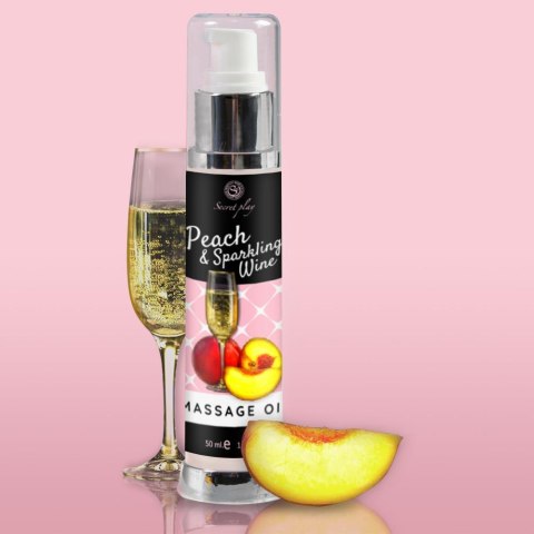 PEACH & SPARKLING WINE MASSAGE OIL 50 ML PEACH & SPARKLING WINE MASSAGE OIL 50 ML