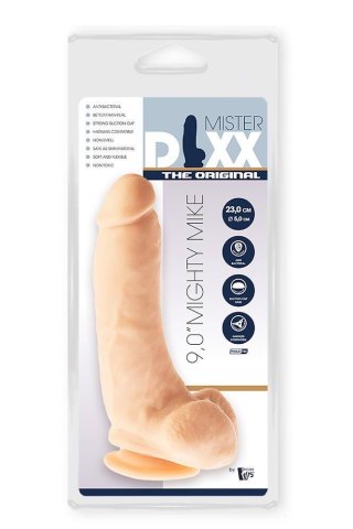 Grube żylaste cieliste dildo z przyssawką 23 cm