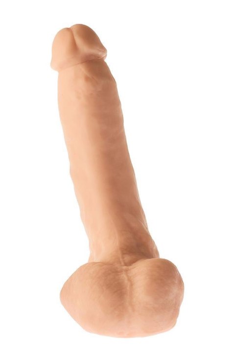 Grube żylaste cieliste dildo z przyssawką 23 cm