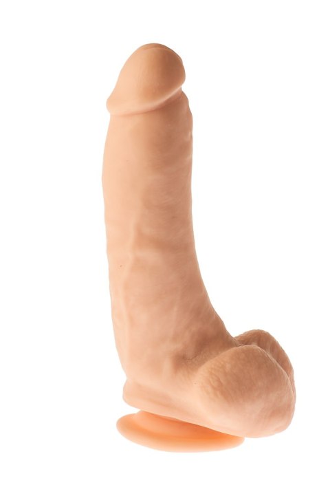 Grube żylaste cieliste dildo z przyssawką 23 cm