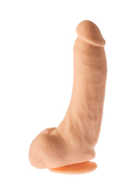 Grube żylaste cieliste dildo z przyssawką 23 cm