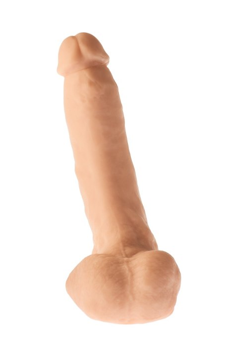 Grube żylaste cieliste dildo z przyssawką 23 cm