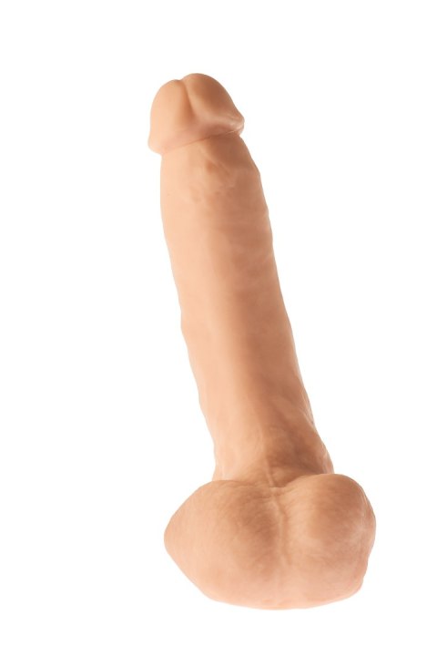 Grube żylaste cieliste dildo z przyssawką 23 cm