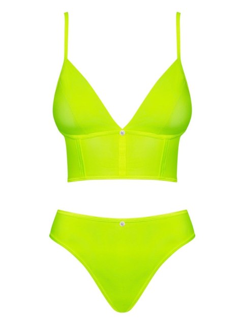 Komplet bielizny top figi - obsessive neonia l/xl