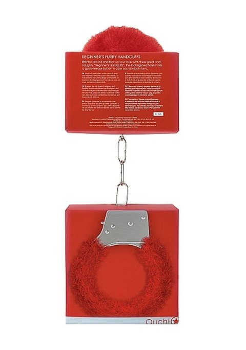 Beginner"s Handcuffs Furry - Red