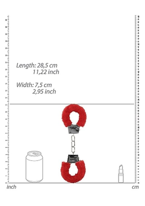 Beginner"s Handcuffs Furry - Red