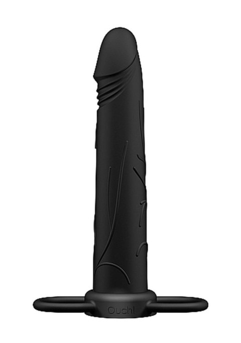 Dildo silikonowe gładkie z dwoma pierścieniami Dildo silikonowe gładkie z dwoma pierścieniami
