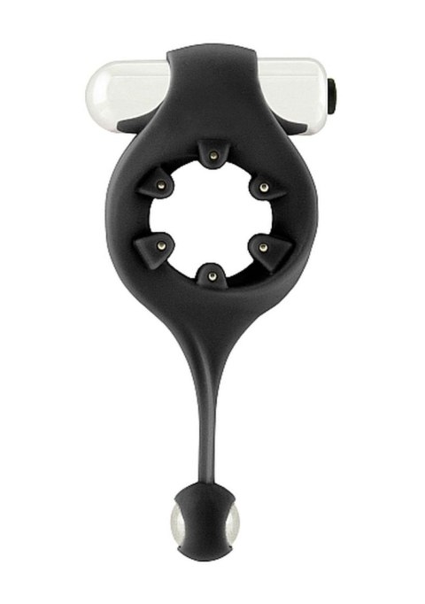 Infinity - Vibrating Cockring with Dangling Ball - Black Infinity - Vibrating Cockring with Dangling Ball - Black