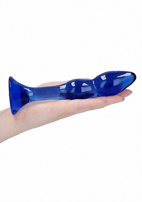 Szklane wodoodporne dildo do anusa i pochwy 15 cm