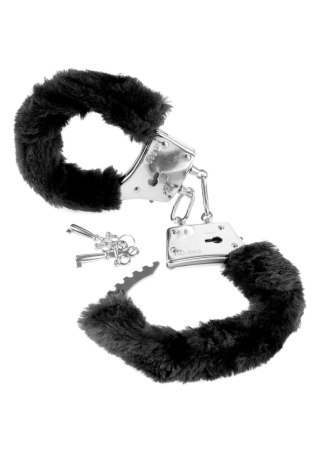 Kajdanki-FF BEGINNERS FURRY CUFFS BLACK
