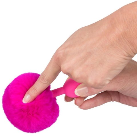 Korek analny z puchatym ogonkiem króliczka 13cm