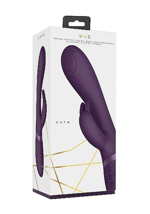 Wibrator króliczek z masażerem rotacją 21cm 10tryb