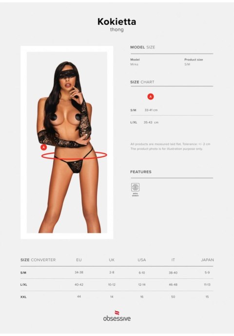 Stringi erotyczne wzorzyste obsessive kokietta s/m