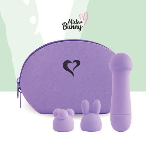 FeelzToys - Mister Bunny Massage Vibrator met 2 Dopjes Paars FeelzToys - Mister Bunny Massage Vibrator met 2 Dopjes Paars