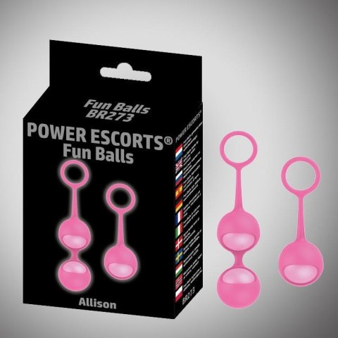 Kulki-Funballs Allison-Duo Kegel Balls Slicone Pink Kulki-Funballs Allison-Duo Kegel Balls Slicone Pink