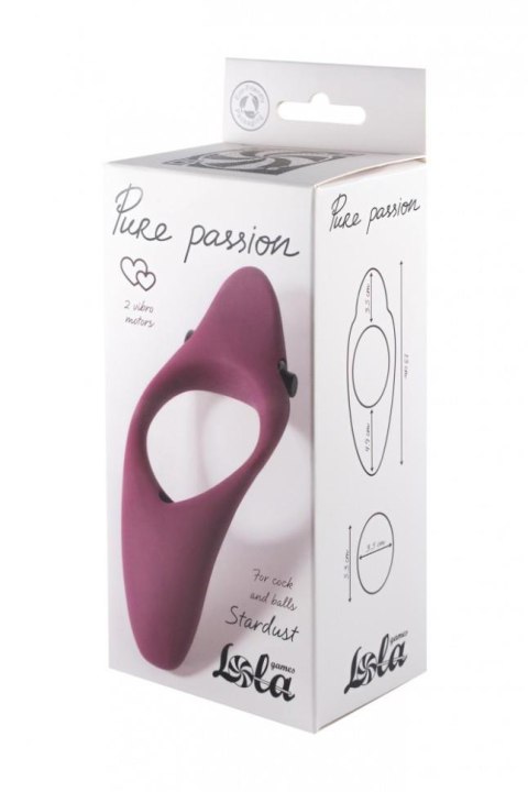 Pierścień-Erection Vibroring Pure Passion Stardust Wine Red Pierścień-Erection Vibroring Pure Passion Stardust Wine Red