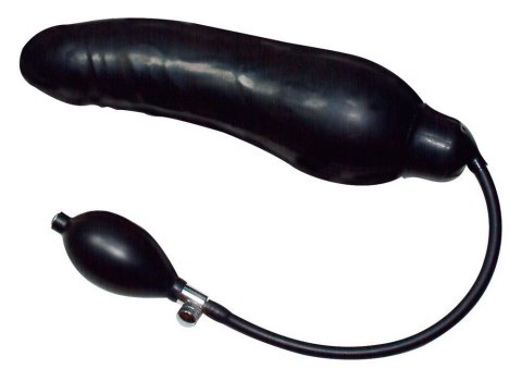 Nadmuchiwane żylaste dildo czarne gumowe Nadmuchiwane żylaste dildo czarne gumowe