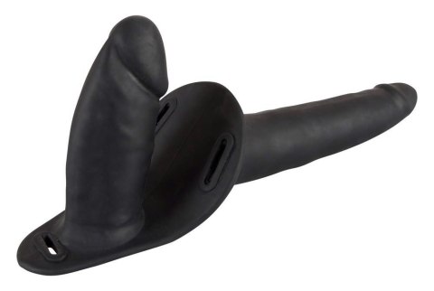 Podwójny penis dildo członek strap on uprząż sex