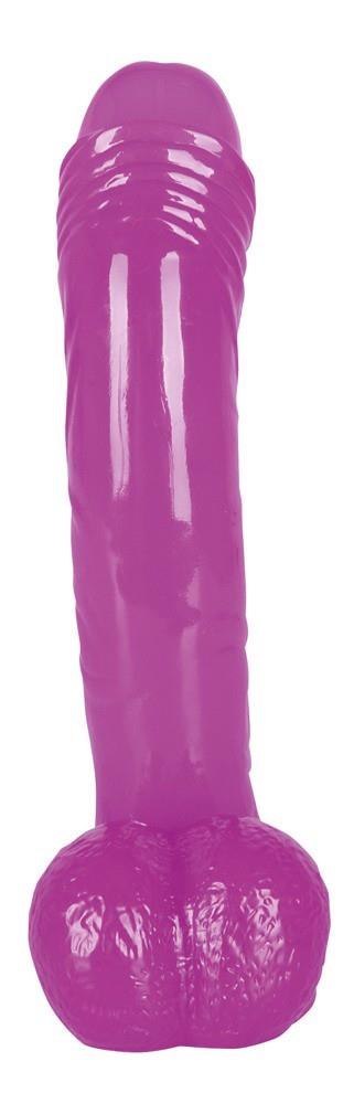 Przyjemne miękkie dildo z przyssawką penis 19cm