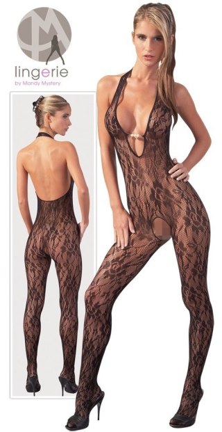 KOMBINEZON CATSUIT WITH PEARLS L/XL 13-4898